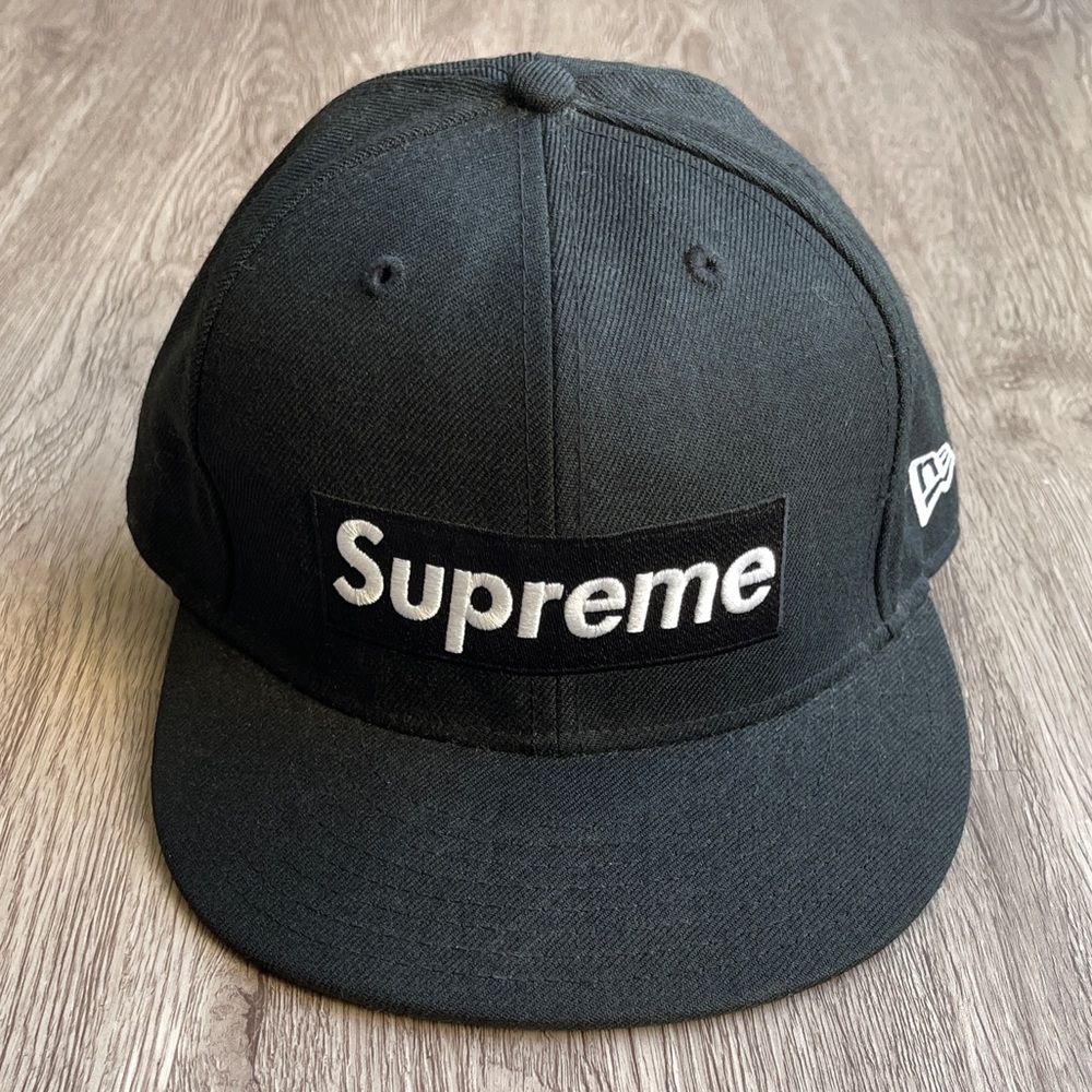 SUPREME X NEW ERA CAP VINTAGE BOX LOGO 7 3/8